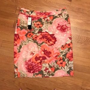 NWT Talbots floral skirt
